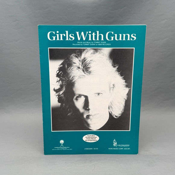 Other - Tommy Shaw Girls With Guns Vintage 1984 Sheet Music Piano Vocal Guitar
